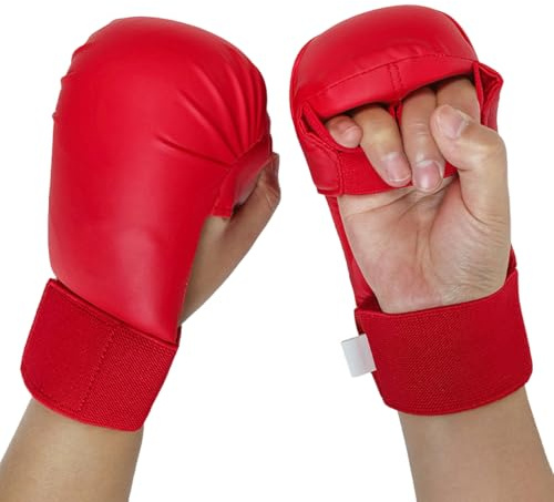 Guanti Da Karate Unisex Imbottiti in Schiuma Protettivi Da Allenamento Per Kickboxing Adatti Per Lo Sparring Boxe Arti Marziali