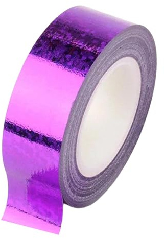 Homyl Nastro per Ginnastica Ritmica Adesivo Decorativo per Cerchio Artistico Accessorio Brillante per Progetti Creativi di Bambini Adatto a attività Scolast