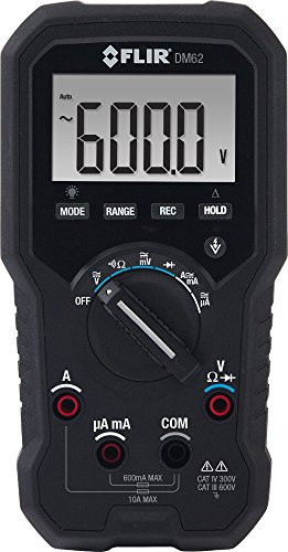 FLIR DM62 Digital-Multimeter mit Berührungsloser Spannungserkennung und TRMS (Echteffektivwertmessung)