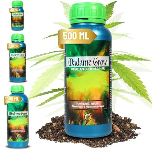 MADAME GROW - Fertilizzante Organico - Fertilizzante per Fiori - Jamaican Bloom - (500ml)