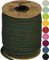 Halbach Seidenbänder Premium Papier Strickschlauch | Breite: 4mm Länge: 30m | Schlauchgarn befüllbar und reißfest, Papiergarn für Namensschilder Kinderzimmer oder zum basteln, Farbe: Tannengrün