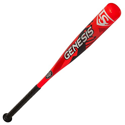Louisville Slugger Genesis Baseballschläger aus Legierung, rot, 164