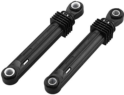 2 Piezas 100N para Amortiguador de Lavadora LG Pieza de Carga Frontal de arandela Cascara de plastico Negro Accesorios para electrodomesticos