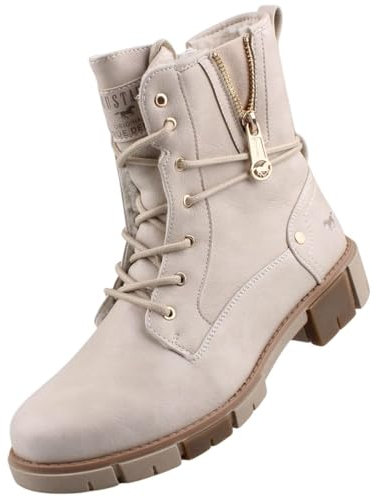MUSTANG Damen Stiefelette gefüttert Ivory EU 39
