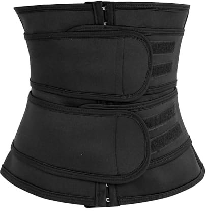 beijieaiguo Waist Trainer Damen, Bauchweggürtel Sport Korsett Damen Tailenmieder Bauchgurt Verstellbarer Abnehmen Waisttrainer Taillenforme (L)