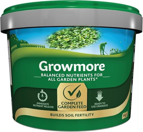 Indigo® Garden Multi-Purpose Plant Fertiliser Growmore 8KG Tub - Balanced Nutrition For Thriving Plants