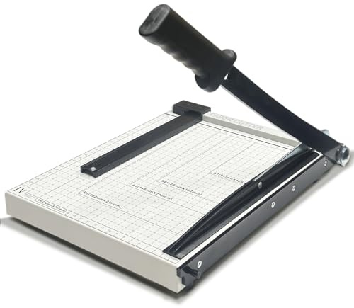 Papierschneider A4 PappebüRobedarf GeräT, Manuell Hebelschneider Robuste, Universalschneider Pappe Zum Schneiden Von Papier Karten Fotos Und Mehr Mit