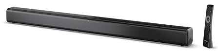 Sharp HT-SB145 Soundbar 2.0 Bluetooth con HDMI ARC/CEC, riproduzione USB, potenza totale 150 W, 80 cm, nero