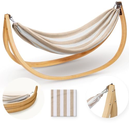 Kids Foldable Hammock Swing. Toddler Fun, Nap, Play, Sleep. Wooden with Unique 2 Way Swinging Motion, Children 1.5+ to 6 Years - up to 45 inch and 70lb. Rocker Chair with Cotton Cloth