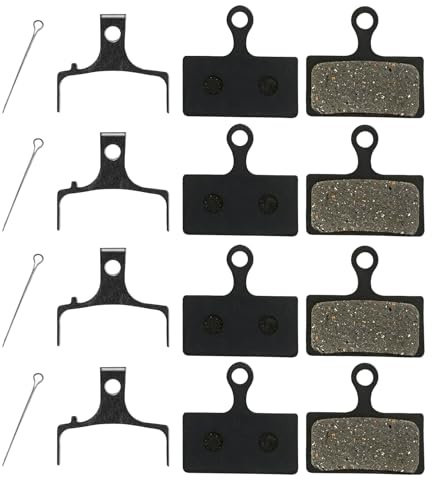 4 pares pastillas de freno compatibles con Shimano G01S G02S G03S G01A G02A XT XTR SLX Deore Alfine Route I Pastillas de disco resina orgánica silenciosa I para bicicleta eléctrica MTB híbrido
