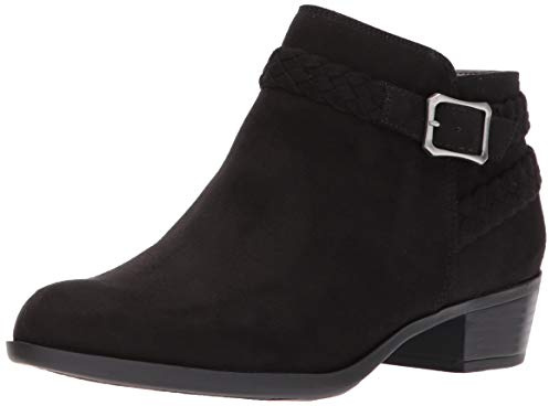 LifeStride Damen Adriana Stiefelette, Black Micro, 38.5 EU Weit