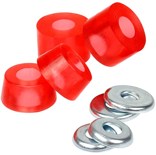 FunTomia Miniboard - Gomma sterzo 85A, durezza 2 X Bottom Bushing – 2 X Top Bushing e 4 X Rondelle (rondelle) per due assi