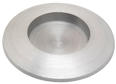 NKlaus Kerzenteller aus Messing rund Ø 5cm innen Dekoteller matt Kerzenhalter Untersetzer mit Rand 10436