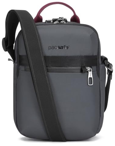 Pacsafe Umhängetasche Metrosafe X Vertical Crossbody Tidal Teal dunkelgrau