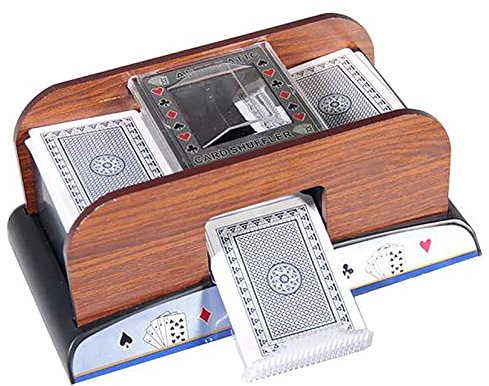 Mélangeur de Cartes Automatique, Batteur électrique avec Toutes Les Tailles de Cartes Standard, Lave 1 à 2 ponts en Quelques Secondes et Fonctionne, mélangeur de Cartes professionn