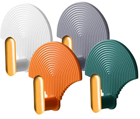 PRETYZOOM 16 Pz Forte gancio appiccicoso a forma di ventaglio grucce per cappelli ganci a muro borsa borse asciugamani ganci da parete decorativi per appendere ganci per cintura