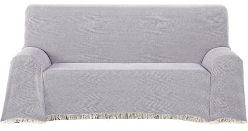 ECOMMERC3 | Colcha Multiusos Tamaño 130x180 cm para Sofá o Cama - Foulard Multiusos Tacto Extrasuave Color Lila
