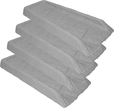 24 Decorative Downspout Rain Splash Block with Natural Stone Texture, 4 pk - Granite