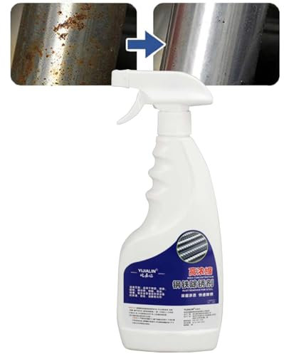 Dissolvant antirouille robuste pour métal en acier inoxydable, spray de 500 ml, élimine efficacement la rouille des surfaces métalliques