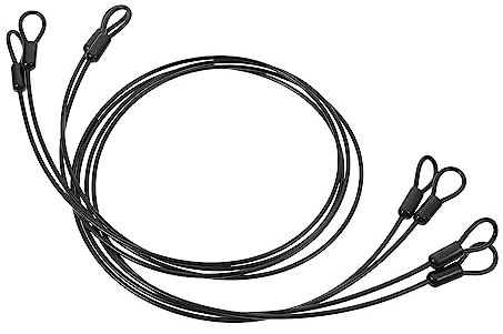 SOLUSTRE 4pcs Stainless Steel Hanging Wires Outdoor Suspension Cable for Garden Lights Pet Leashes Sports Equipment Coated Steel Cable Heavy-duty Strength