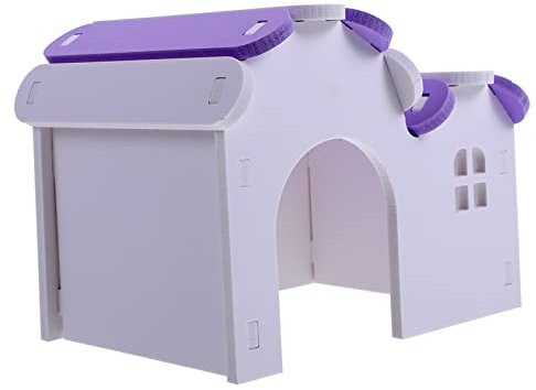BAZEITFLOW Maison De Couchage pour Hamster Nid Décoratif PVC Maison De Détente pour Petits Animaux