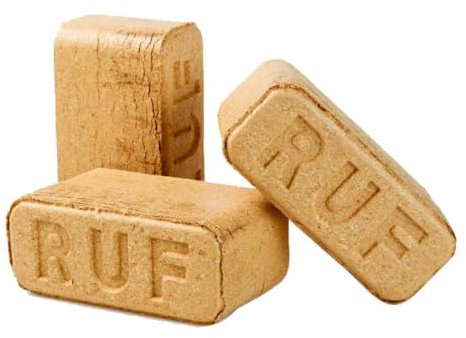 RUF Bricchetti di legno 10 kg – Legna Da Ardere, camino, lunga durata Brace