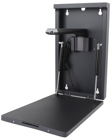 Yunseity Cámara de Documentos USB A4, Escender de Documentos de 8 MP Compatible Confocque Autico, Escenderner Montado en la Pared con 4 Luces de Relleno Liderando y Grabación de Leccions y
