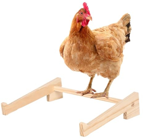 Percha de Gallinero Soporte de Barra de Descanso y Juego