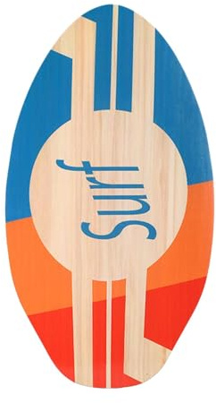 Planche de Surf en Bois pour Enfants 30 Pouces Skimboard de Plage Débutants Universelle Pratique- a