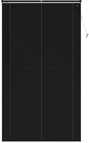 vidaXL Persiana Veneciana Negro 213 x 110 cm PVC, Persiana Veneciana Moderna y Resistente para Oficina en casa, filtra luz, Protege privacidad, Uso Interior