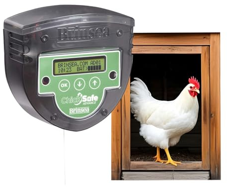 Brinsea ChickSafe Advance - Automatic, Tough, Reliable & Digitally Controlled Chicken Coop Door Opener - Light Sensor/Timer - Easy to Use - Self Calibrating - Made in Great Britain - 3 Year Guarantee