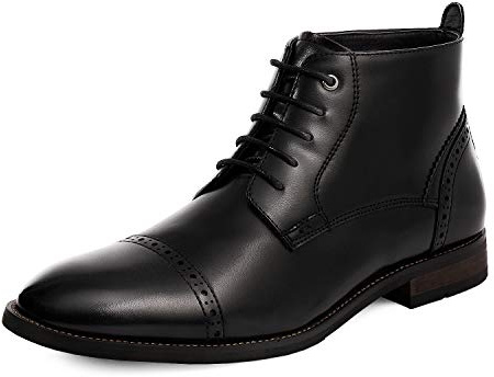 Bruno Marc Men's Dress Ankle Boots Cap Toe Oxford Boot WARNER-2,Size 11,Black,WARNER-2