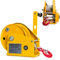Aprilhp Hand-seilwinde, Profi Seilwinde Bootswinde Handwinde mit Drahtseil und Haken, 1200lbs/1800lbs, Handseilzug Forstseilwinde für Pickup Trucks Anhänger, 8m/15m/20m/30m1800lbs-15m