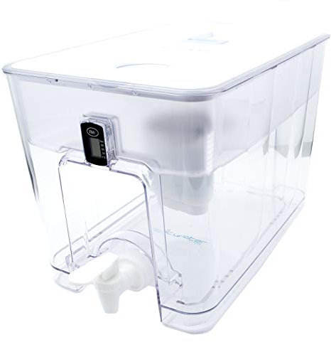 Epic Pure - Dispensador de filtro de agua para encimera para agua potable, 36 tazas, filtro de 150 galones, sin BPA, elimina fluoruro, cloro, plomo, purificador de agua, dispensador de jarra de agua