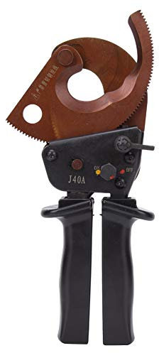 Tomotato Tijeras para Cables, J40A 300 mm² Trinquete Tijeras para Cables de Grado Industrial Herramienta de Corte Manual Cortador de Alambre Portátil Herramienta de Corte de Alambre