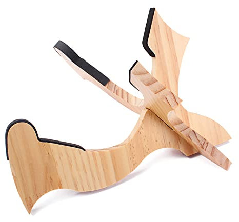 Zusammenklappbarer Ukulelenständer aus Holz, leicht, Bodenständer, kleine Gitarrenständer für Ukulele, Violine, Kinder-Gitarre