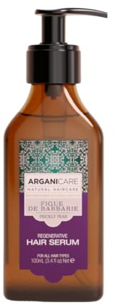 ARGANICARE - Sérum Régénérant à la Figue de Barbarie et à la Vitamine E - Soin pour Cheveux - 100 ml