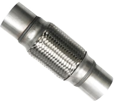 RCCT Tubo de escape flexible de acero inoxidable de 57 mm, tubo flexible de 55 mm, tubo de escape de 2,25 pulgadas, universal, reparación (254 mm de longitud, 57 mm)