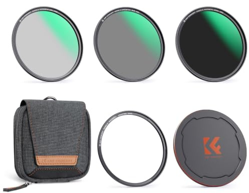 K&F CONCEPT 77mm Magnetic Filter CPL+ND8+ND64+Magnetic Basic Ring+Lens Cap