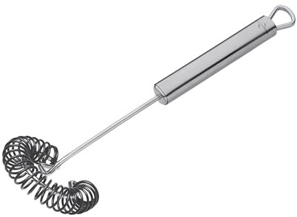 Küchenprofi Scopa a spirale PARMA, 27 cm, a spirale in silicone, lavabile in lavastoviglie, in acciaio inox, protegge le superfici delicate, resistente al calore fino a 280 °C, frusta per pentole e