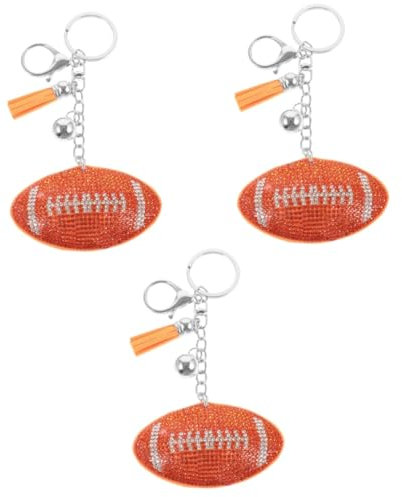 Kisangel 3stücke Rugby Schlüsselanhänger Robustem Material Sportliches Accessoire Für Fans Einzigartige Rugby- -dekoration Für Schlüssel Taschen Und Handys Geschenkidee Für