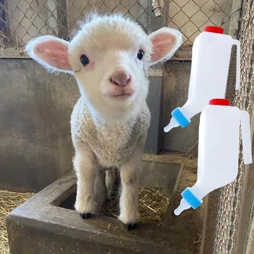 2 Botellas de alimentación de Cordero, de Cordero para Animales pequeños, Botella de Leche de Cordero de Animales pequeños, de Leche de Cabra Colgante, Botella de Cordero, Botellas