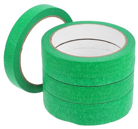 iplusmile Ruban De Peintre Vert 5 Pièces, Idéal Pour Les Projets D'art De Rénovation De La Maison, Ruban De Masquage Vert Pour L'artisanat De Bricolage, Fournitures D'art Pour Enfants