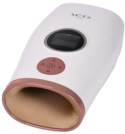 Nexus Company® Elektrisches Handmassagegerät „ZenYou“ mit Wärmfunktion & Luftdruck | Schmerzlinderung & Entspannung | Ideal bei Arthrose, Karpaltunnel & kalten Händen oder als Geschenk