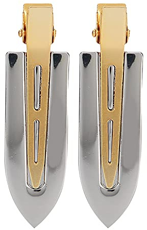 CLIP PER CAPELLI FORCELLA GALVANICA CLIPS STYLING PER PARRUCCHIERI ACCESSORIO PER HAIR STYLING QUOTIDIANA ORO ROSA ARGENTO (Galvanotecnica-Argento)