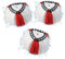 BONBELONG Mop Heads Compatible with Vileda 2-in-1 Turbo Mop Replacement Head Microfibre (Red, 3 Pack)