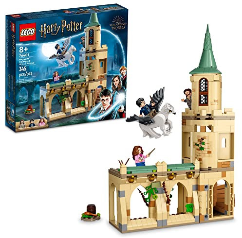 Lego Harry Potter Hogwarts Courtyard: Sirius’s Rescue 76401 Building Toy Set from Prisoner of Azkaban Movie Featuring Hermione Granger and Sirius Black for Kids, Girls, and Boys Ages 8+ (345 Pieces)