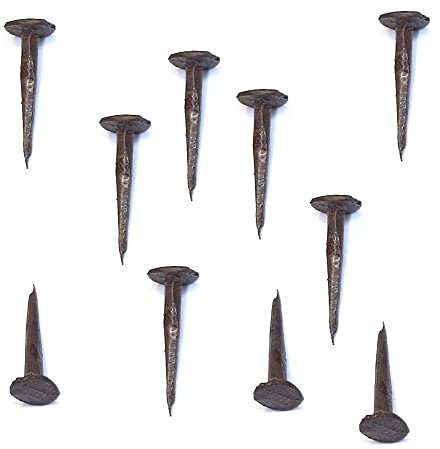 cyclingcolors 10x clou décoratif vintage diamètre 6mm x longueur 16mm acier fer aspect bronze ancien rustique meuble pointe