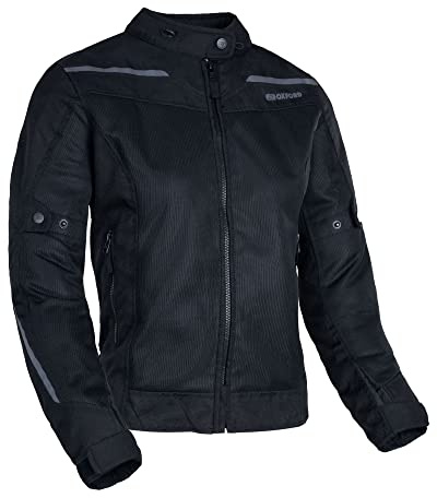 Oxford Arizona 1.0 Air Veste de moto pour femme, Noir furtif., 42