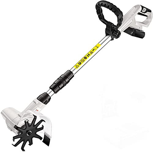 Scarificateur électrique sans fil, motoculteur de jardin avec batterie rechargeable 2000 mAh, motoculteur électrique à main, houe, outils de meunier de sol, cultivateur portable pour le jardin, l